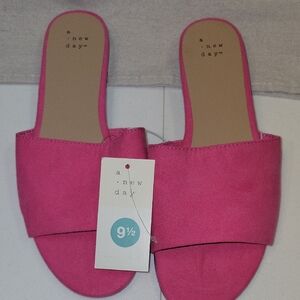 A New Day Women's Pink Slide Sandals